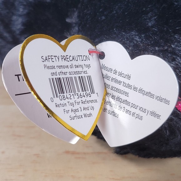 Ty Beanie Boo Drizella the Bat 6" UltraSoft Halloween Seasonal Toy Plush NWT - Picture 12 of 12